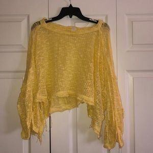 Free People yellow top
